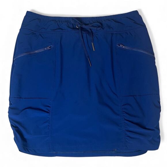 XCVI Stretch Active Skort Performance Skirt Navy Blue Size XL - Picture 1 of 8
